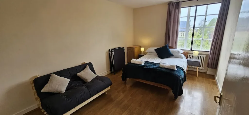 Spacious Bedroom with Seating